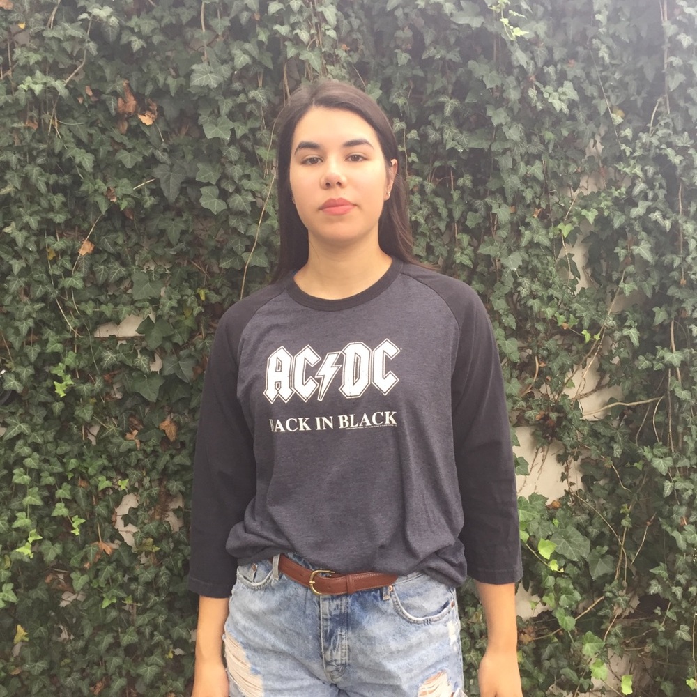 ACDC Back in Black band tee